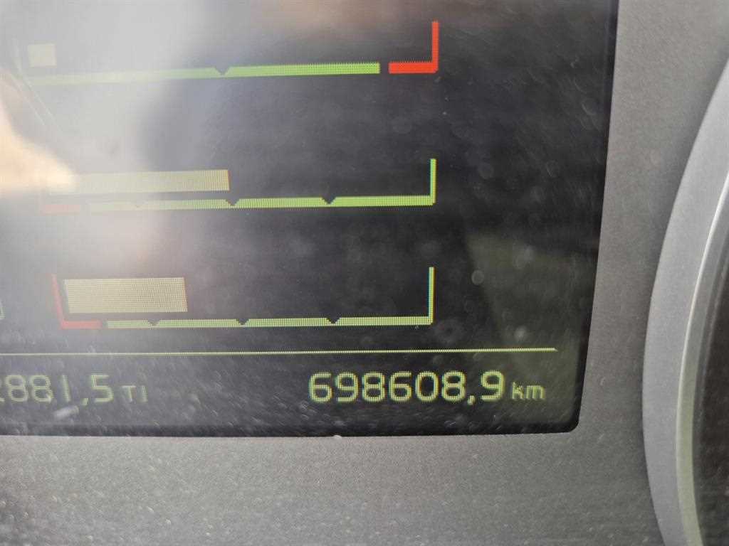 볼보 FH500 16.5톤 윙바디 2018년식 계기판 주행거리 698,608km