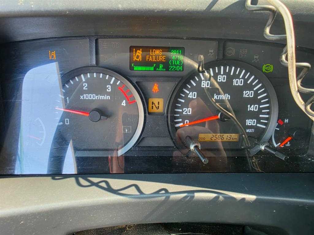이스즈 엘프 3.5톤 카고 2017년식 계기판 주행거리 258,613km