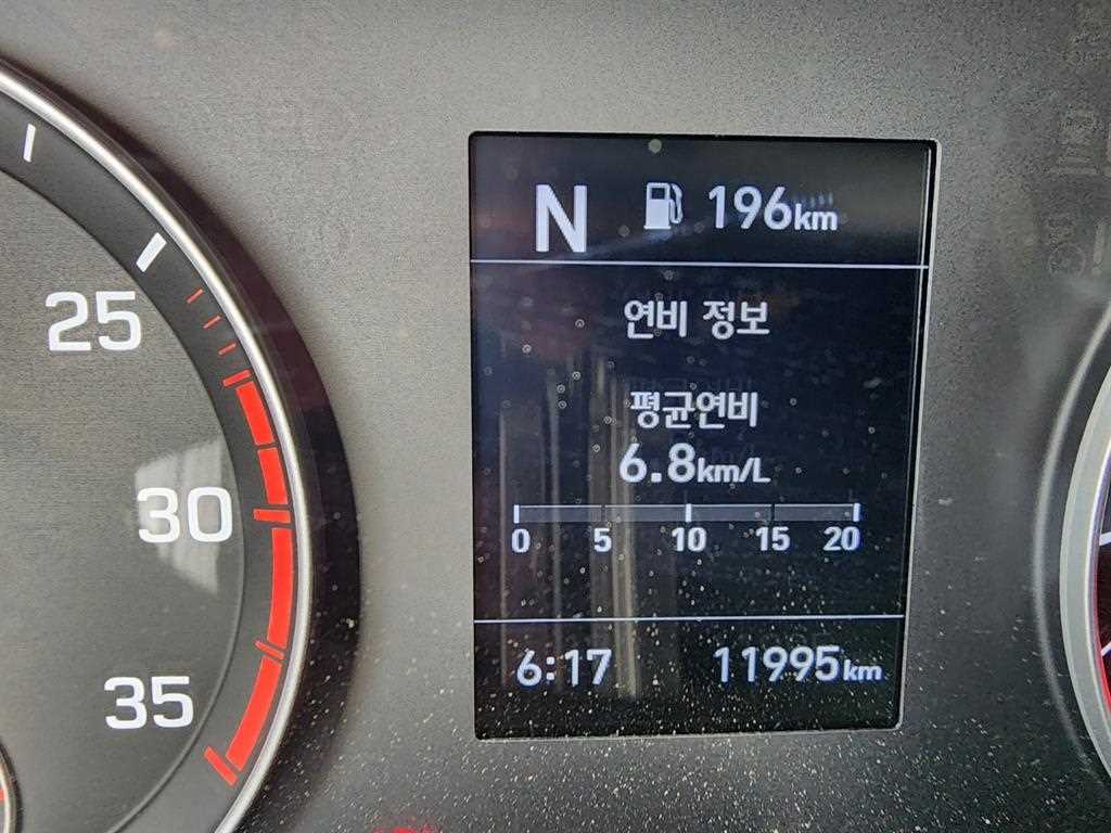 현대 더뉴마이티 3.5톤 윙바디 2025년식 계기판 주행거리
