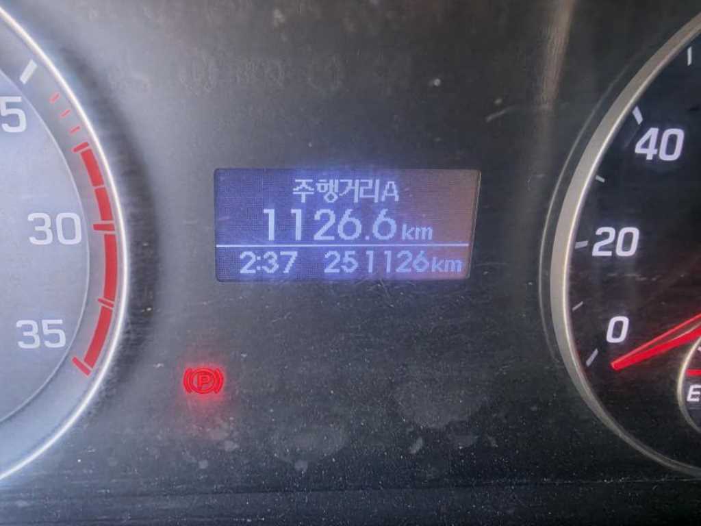 현대 마이티 2.5톤 카고 2016년식 계기판
