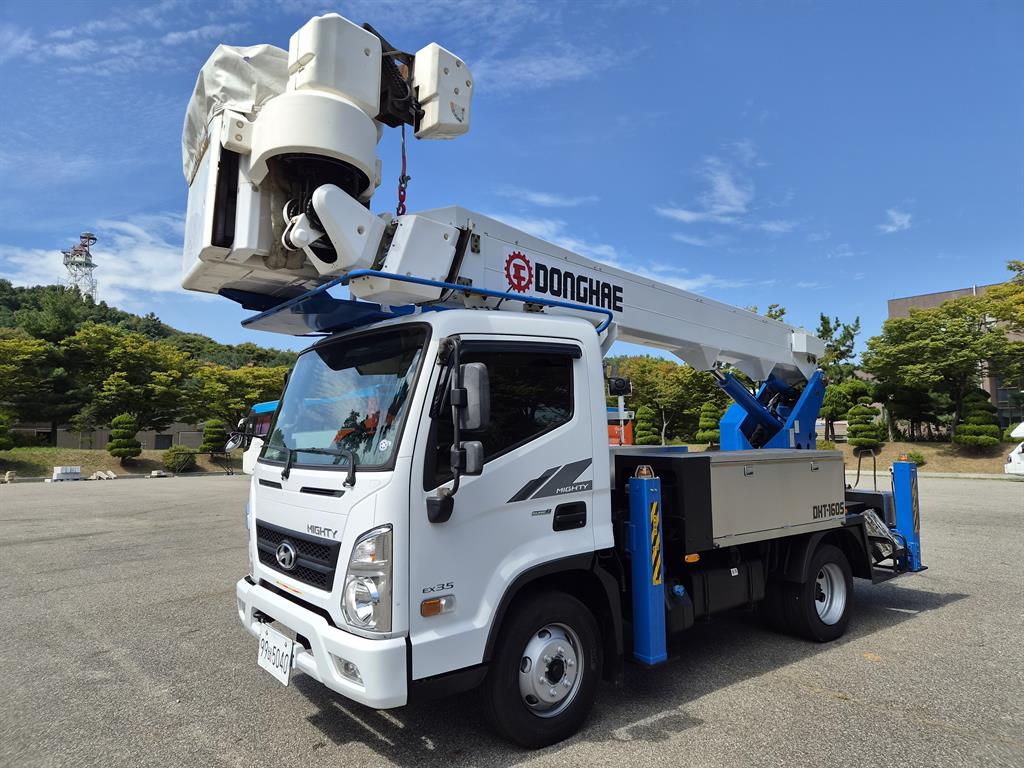현대 마이티 3.5톤 고소작업차 2015년식 동해 DHT-160S 고압활선 장비