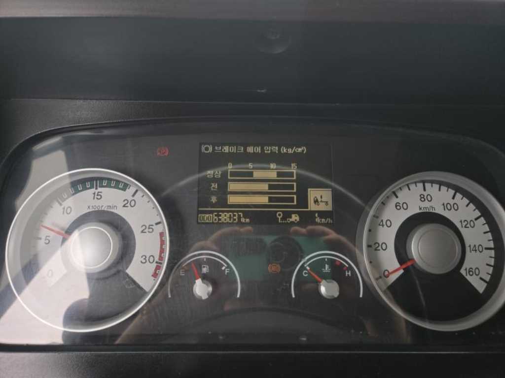 현대 메가트럭 4.5톤 윙바디 2008년식 계기판 주행거리