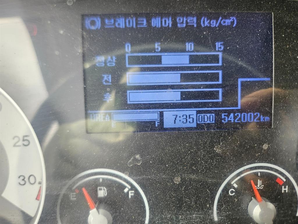 현대 메가트럭 4.5톤 윙바디 2017년식 계기판 주행거리