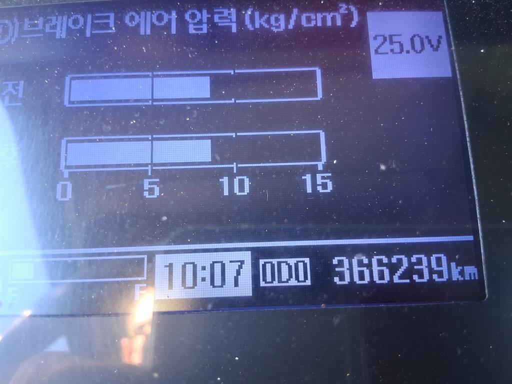 현대 메가트럭 4.5톤 윙바디 2017년식 계기판 주행거리
