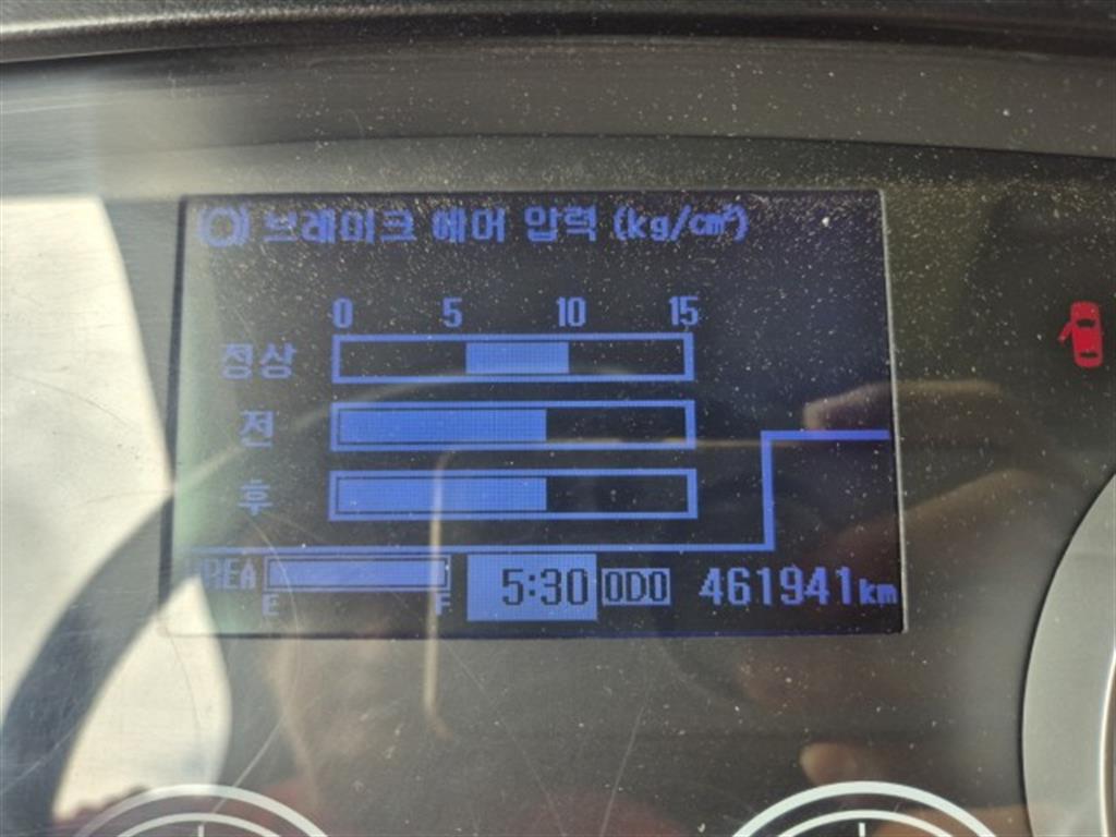현대 메가트럭 4.5톤 카고 2015년식 계기판 주행거리