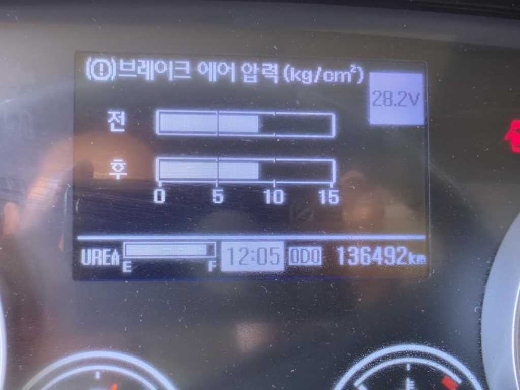 현대 메가트럭 4.5톤 활어차 2017년식 계기판 ODO