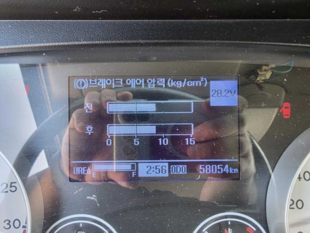 현대 메가트럭 5톤 살수차 2020년식 계기판 주행거리