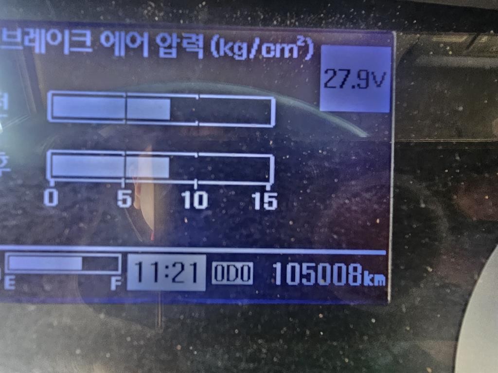 현대 메가트럭 5톤 암롤 2017년식 계기판