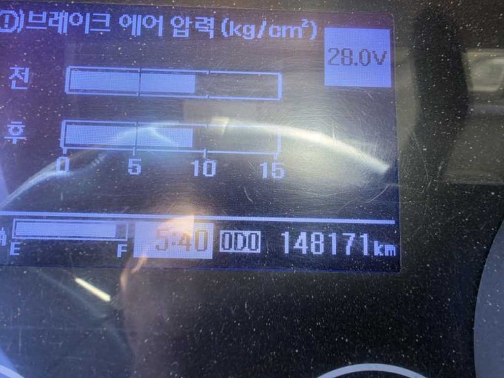 현대 메가트럭 5톤 윙바디 2018년식 계기판 주행거리