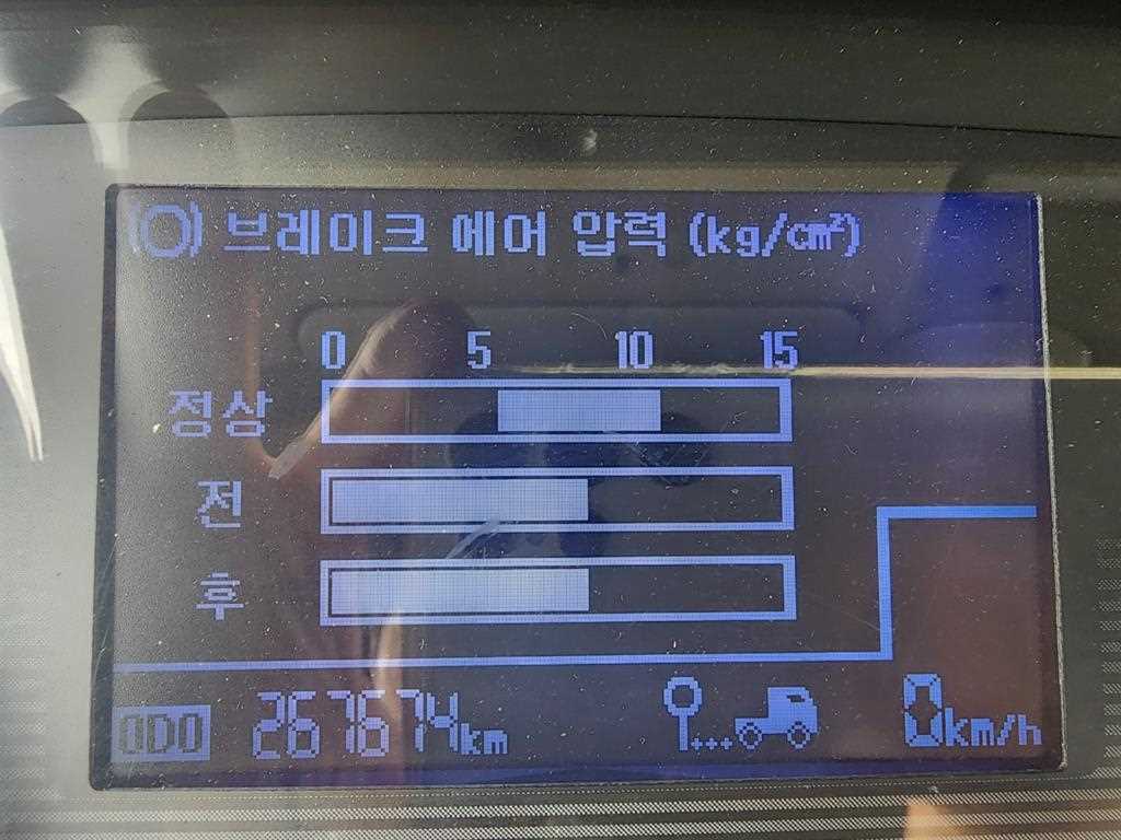 현대 메가트럭 5톤 집게차 2015년식 계기판 주행거리