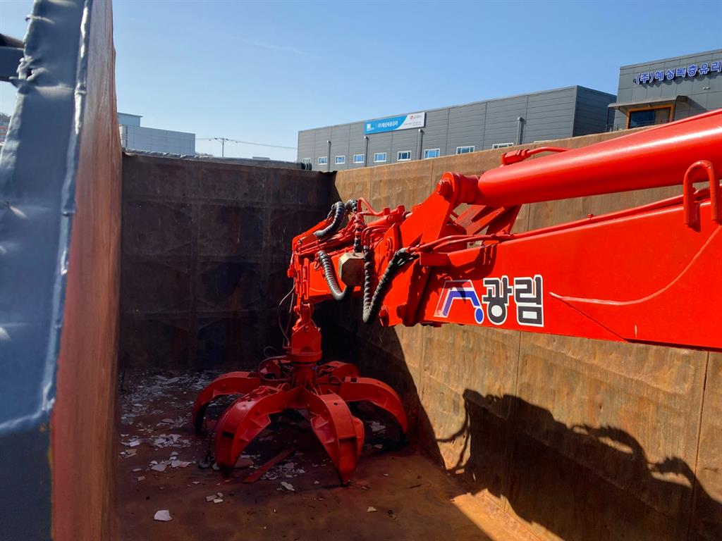 현대 메가트럭 5톤 집게차 2021년식 광림 집게(그래플)