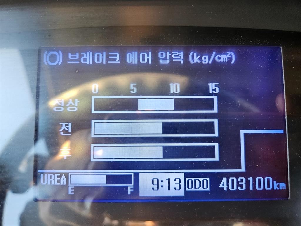 현대 메가트럭 5톤 카고 2015년식 계기판 주행거리