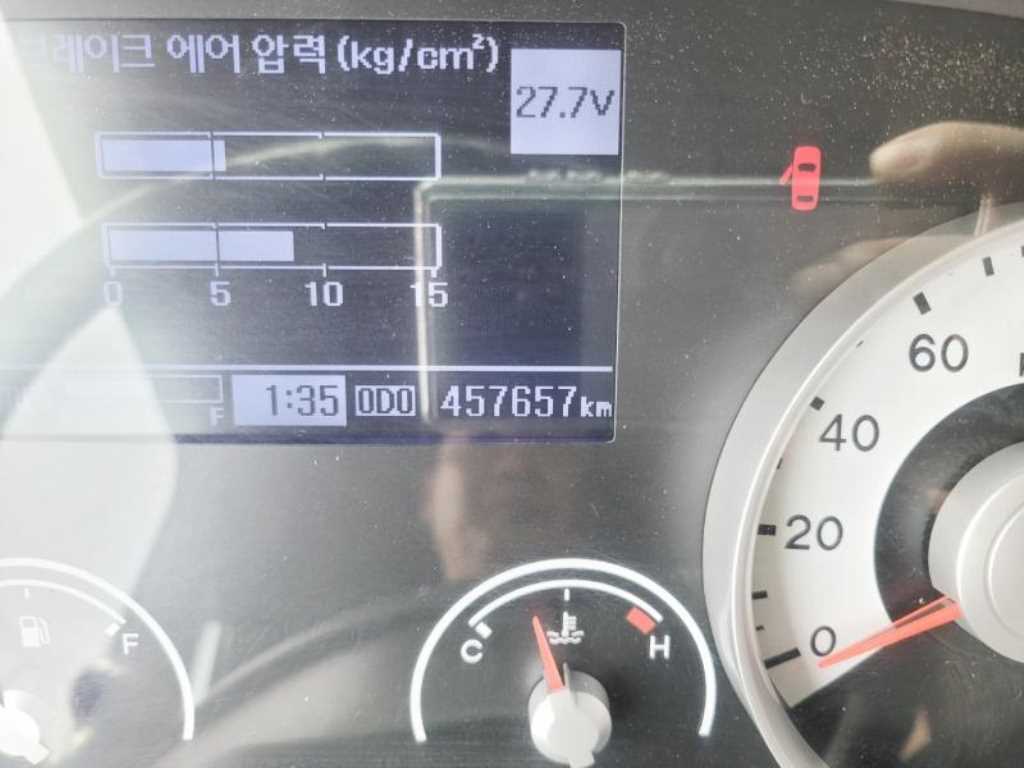현대 메가트럭 5톤 카고 2018년식 계기판 주행거리