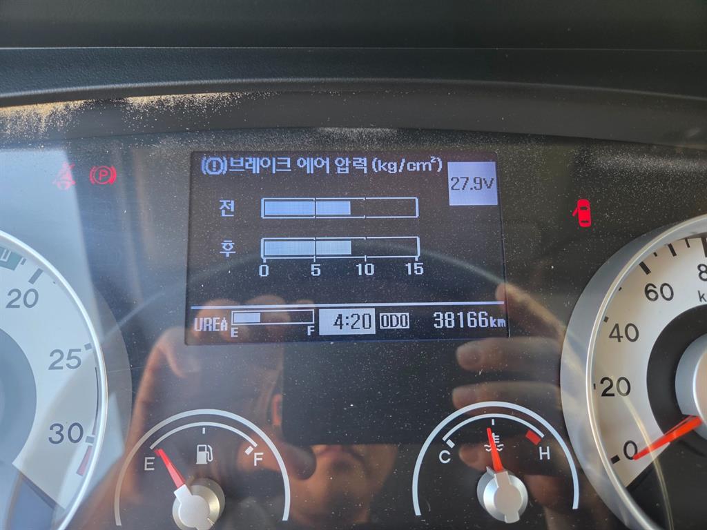 현대 메가트럭 5톤 카고 2021년식 계기판 주행거리