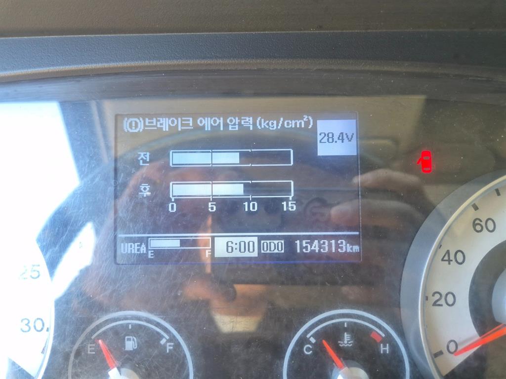 현대 메가트럭 5톤 윙바디 2019년식 계기판 주행거리