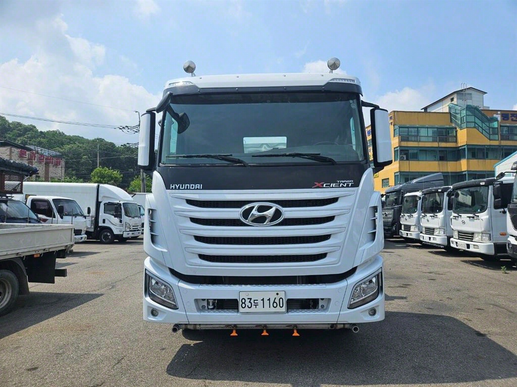 현대 엑시언트 16톤 살수차 2015년식 엑시언트 정면