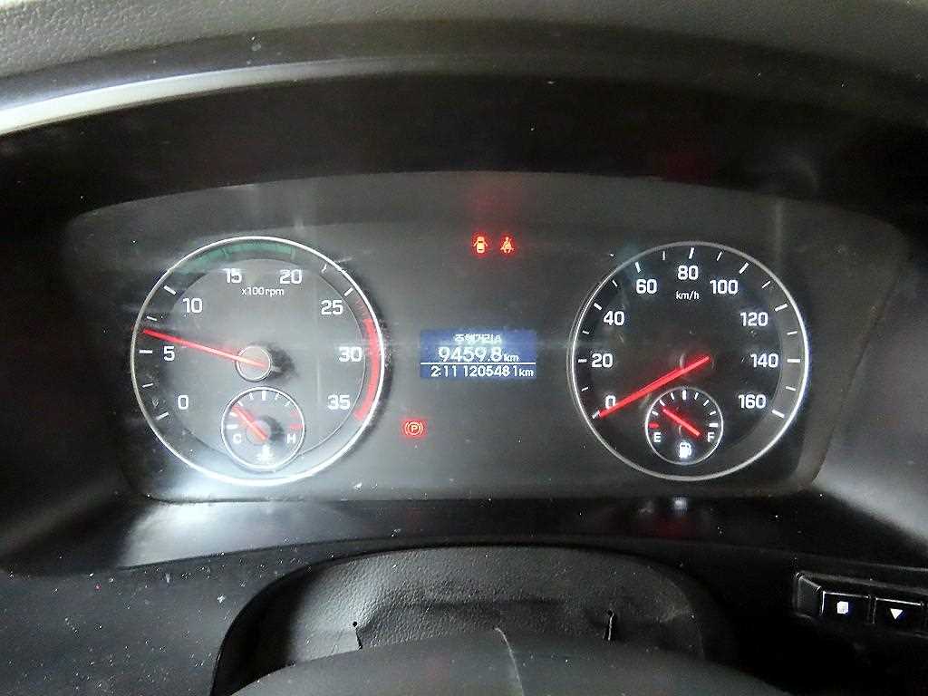 현대 올뉴마이티 3.5톤 냉동탑 2015년식 계기판 주행거리 1,205,481km