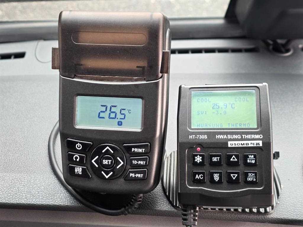 현대 올뉴마이티 3.5톤 냉동탑 2024년식 화성써모 HT-950MB 컨트롤러