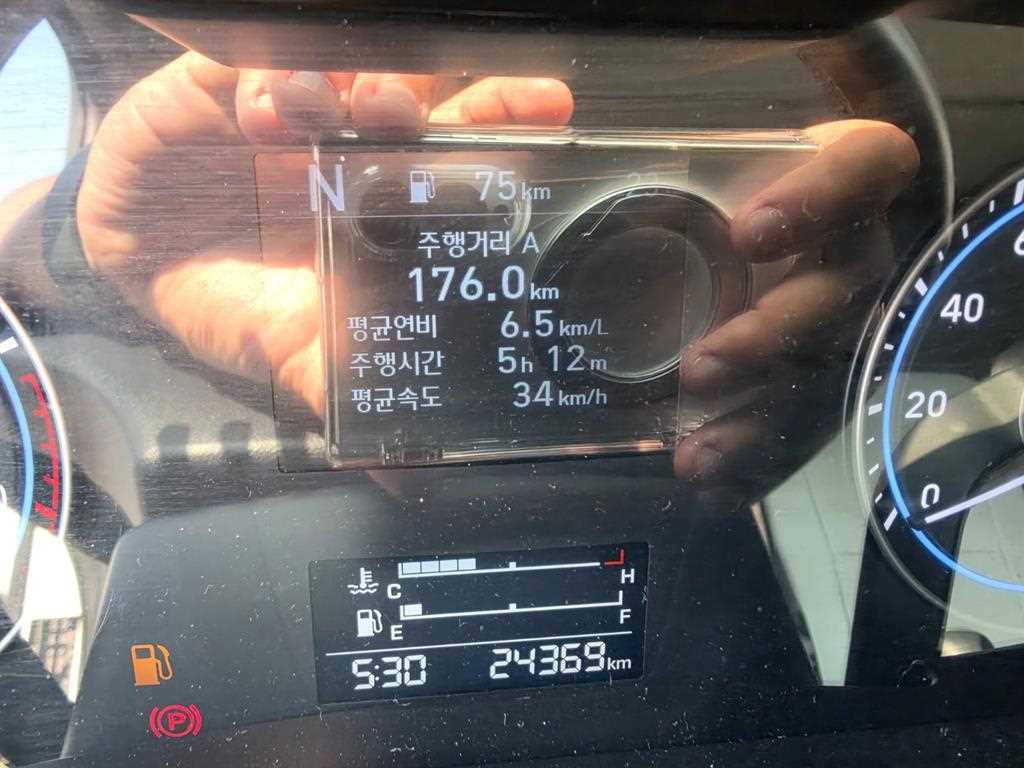 현대 파비스 5톤 살수차 2023년식 계기판 주행거리