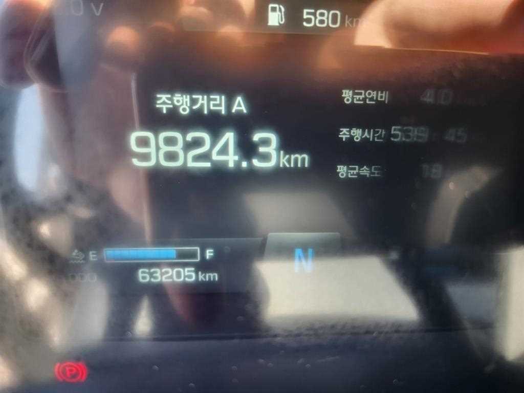 현대 파비스 5톤 윙바디 2022년식 계기판 주행거리
